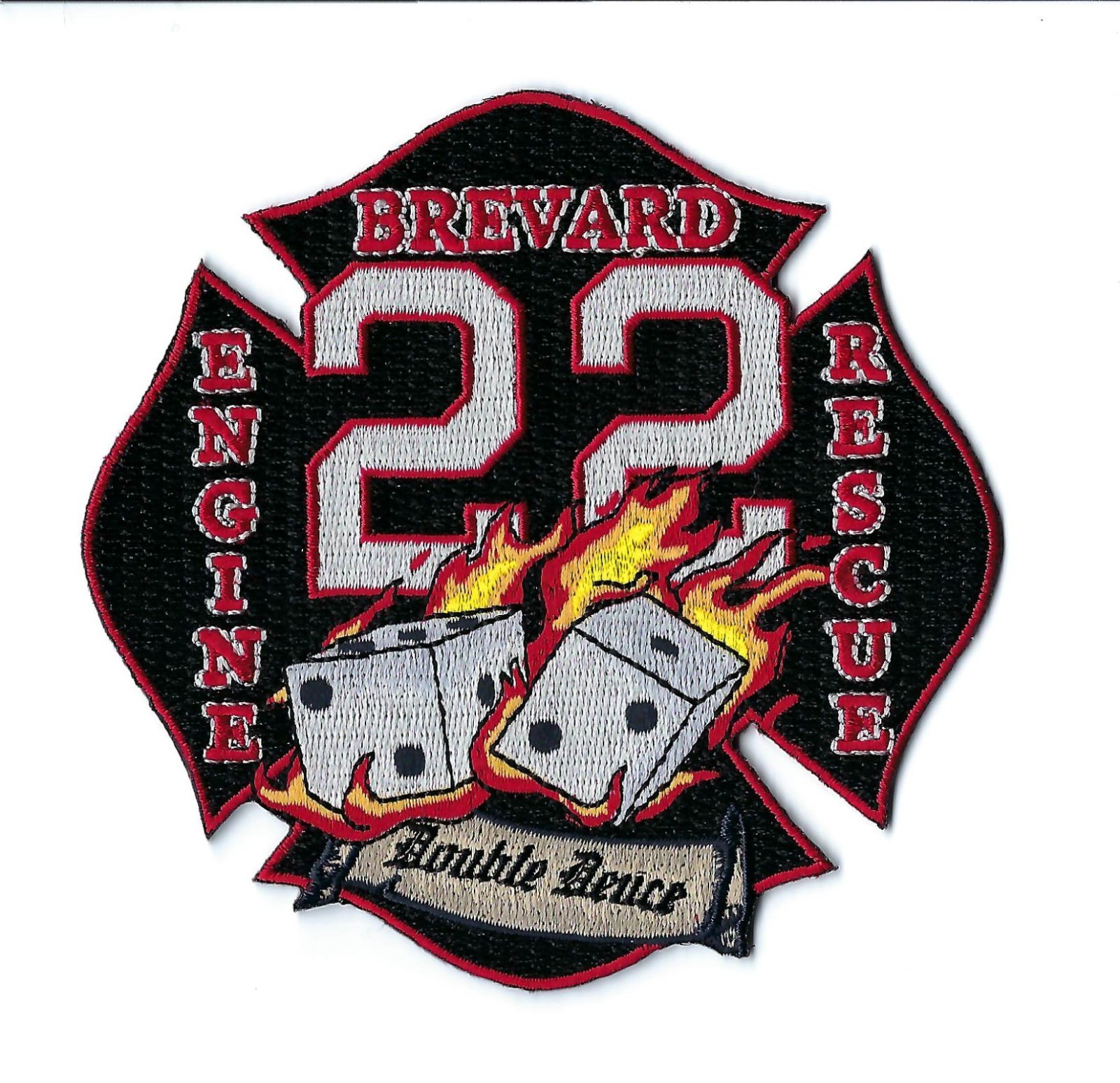 Brevard County FL Florida Fire Dept. Station 22 *DOUBLE DEUCE* patch - NEW!