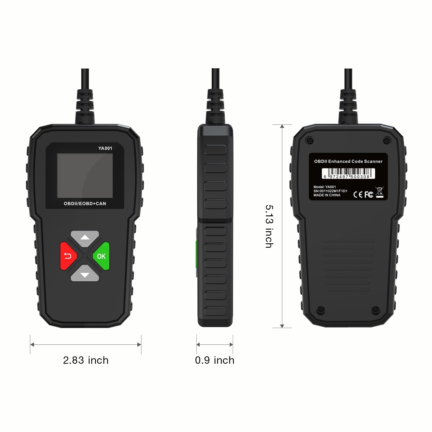 KINGBOLEN YA001 OBD2 Scanner Code Reader Clear Car Check Engine Diagnostic Tool