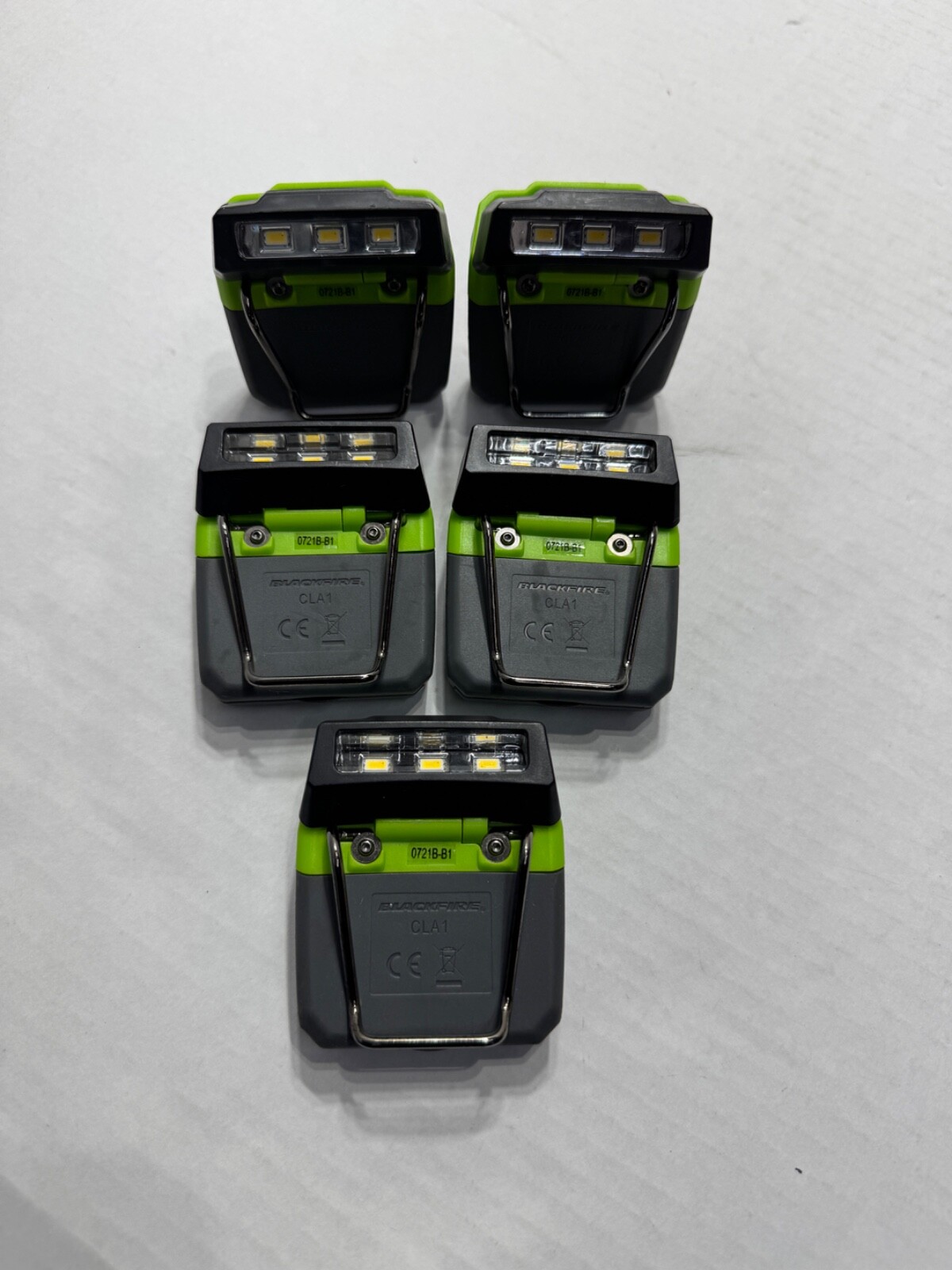 [5-PACK] KLEIN TOOLS BLACKFIRE [CLA1] HEADLAMP MINI LED CAP CLIP-ON LIGHT
