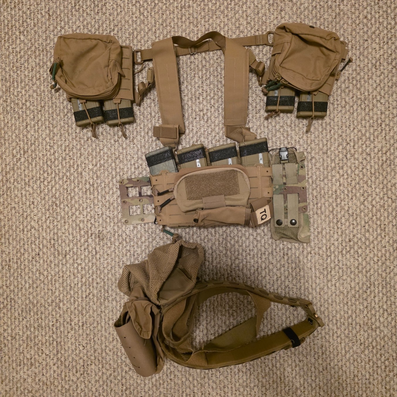 Shaw Concepts Arc Chest Rig Coyote Brown Infantry Kit w/ Belt System