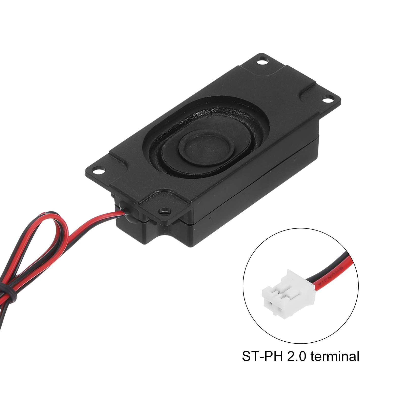 6 Pack 3 Watt 4 Ohm Single Mini Speaker with ST-PH 2.0 Terminal Wire