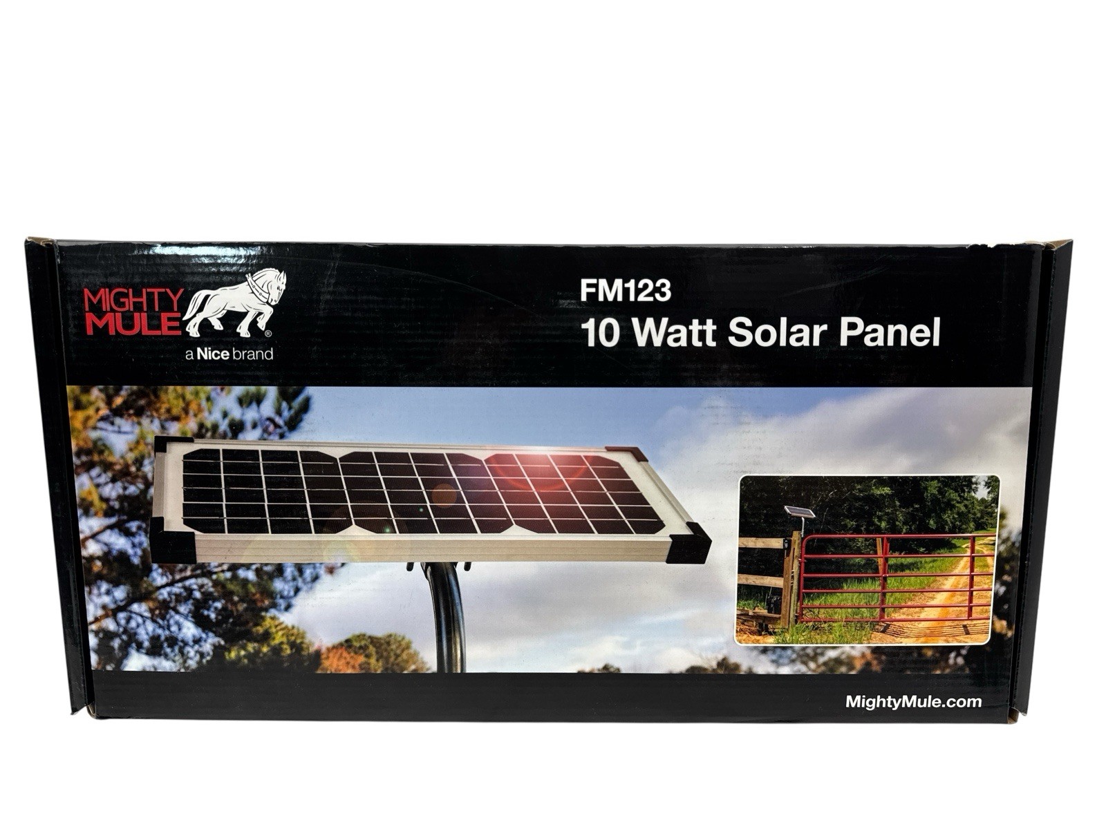 Mighty Mule 10W Solar Panel Kit FM123 (OB)