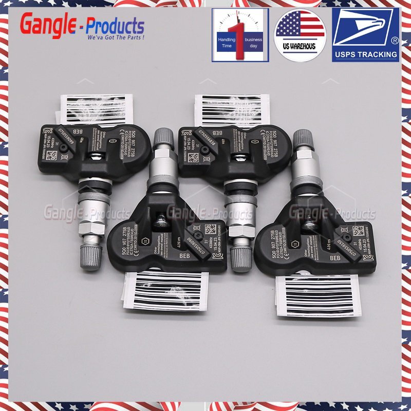 4x 433MHZ 5Q0907275B TIRE PRESSURE SENSOR TPMS For AUDI SKODA PORSCHE VOLKSWAGEN