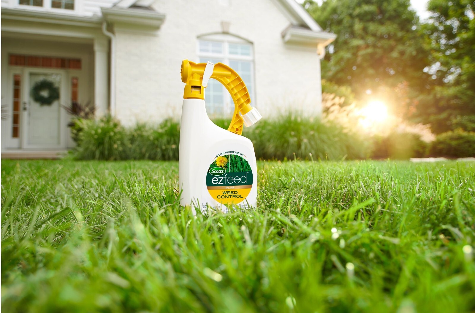 Scotts ez feed PLUS Weed Control Fertilizer 32 oz Bottle Kills Broadleaf Weeds
