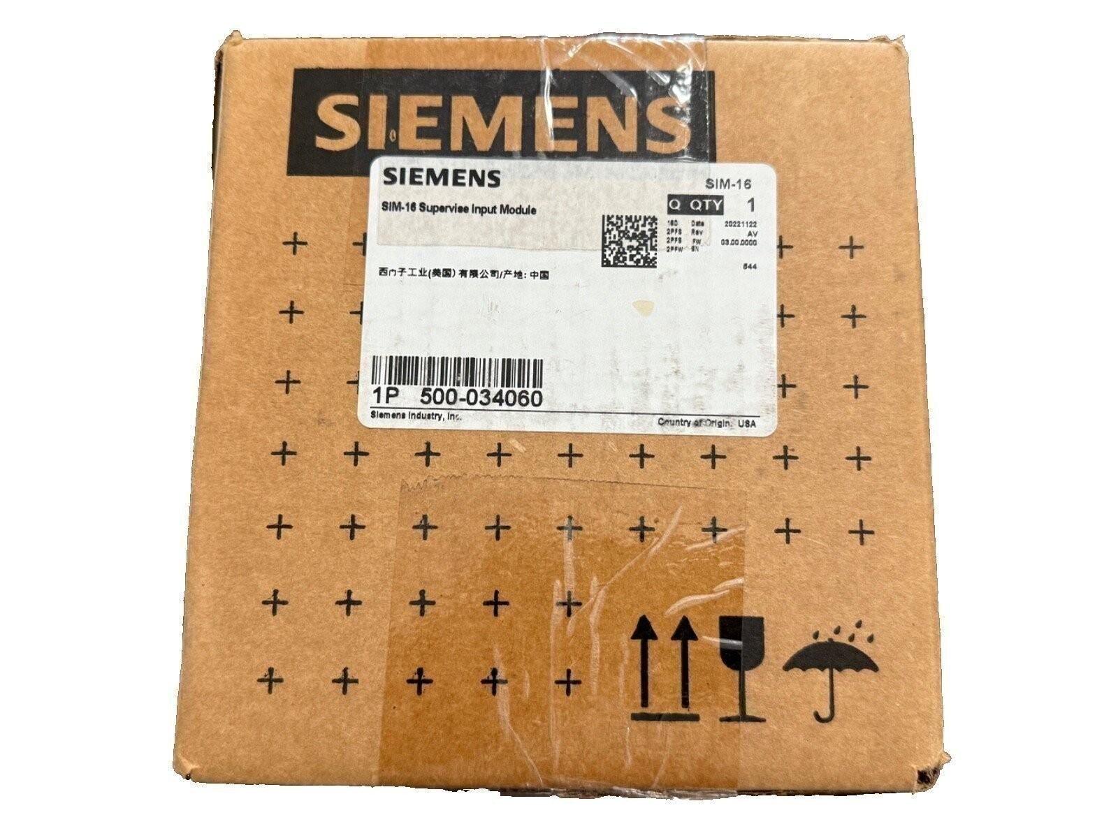 Siemens SIM-16 500-034060 Fire Alarm Supervised Input Module (NEW IN BOX)