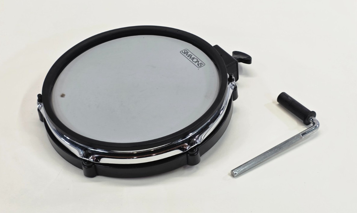 Simmons SD550 10in Dual Zone Drum Pad with L Rod