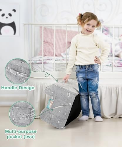 Couch 2-in-1, Sofa Bed Fold Out Convertible Lounger, Chair for Toddlers 1-3 w...