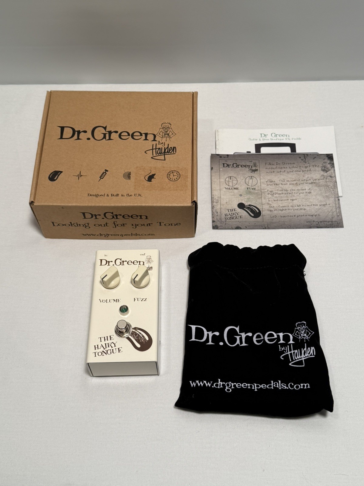 Hayden Dr Green The Hairy Tongue Vintage Fuzz  Effect Pedal