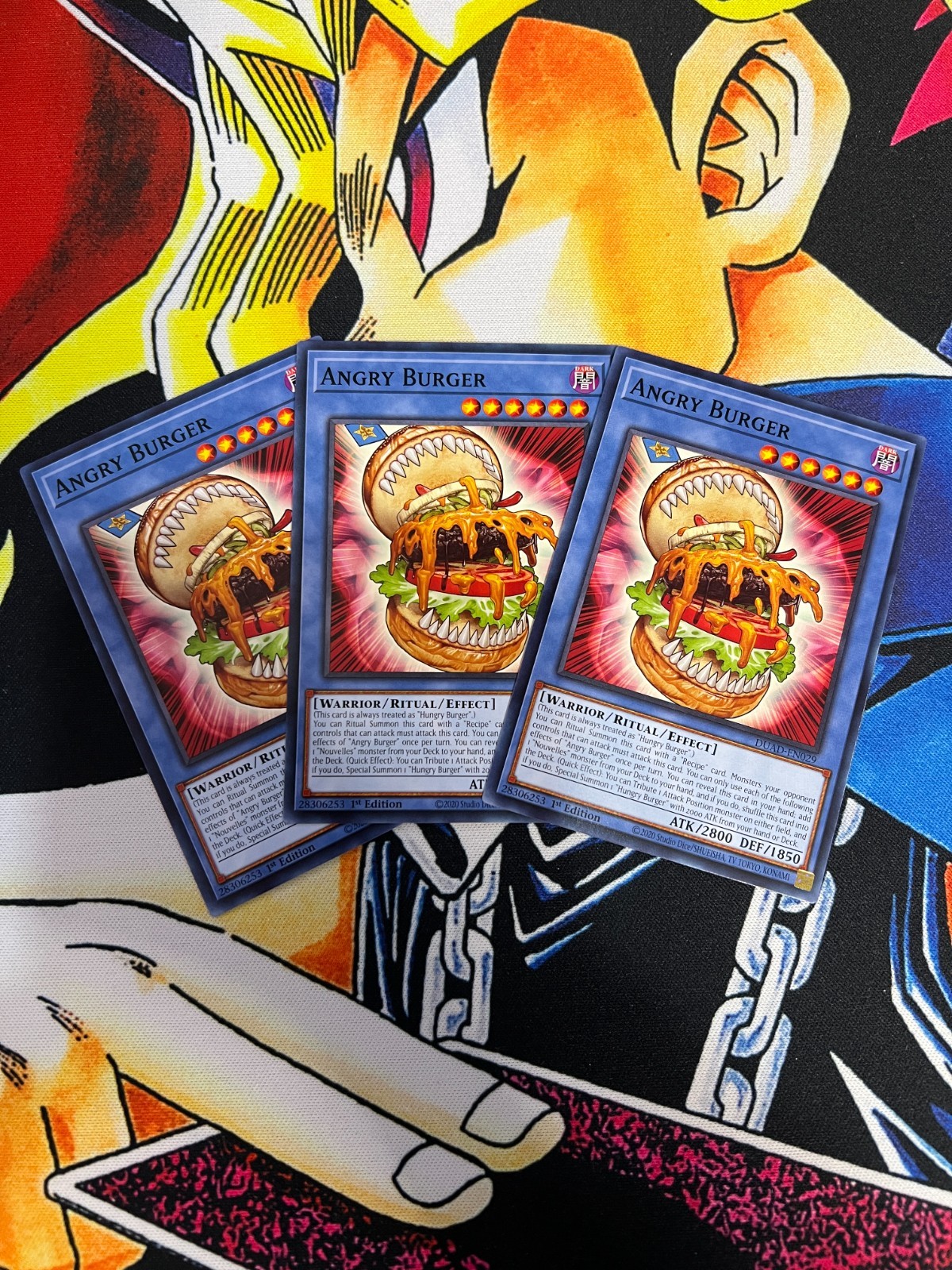 Angry Burger 3x - DUAD-EN029 - 1st Edition - Common - NM - Yugioh