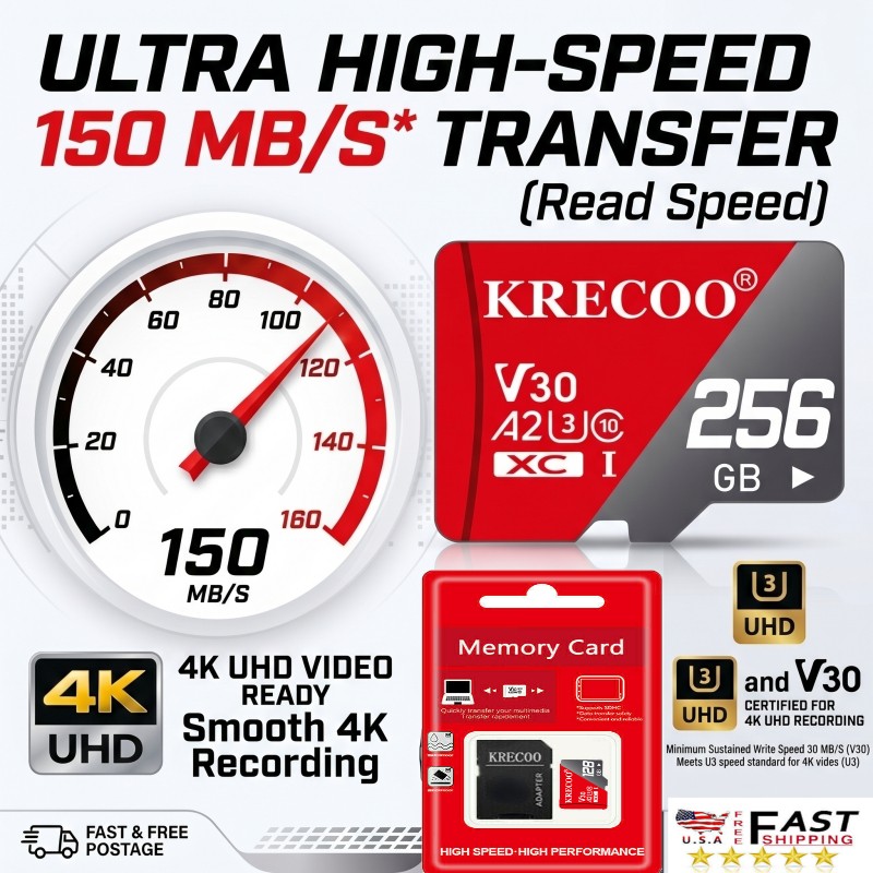 Memory Card Micro SD 1TB Class 10 TF Flash UHS-I SDXC SDHC Wholesale Lot