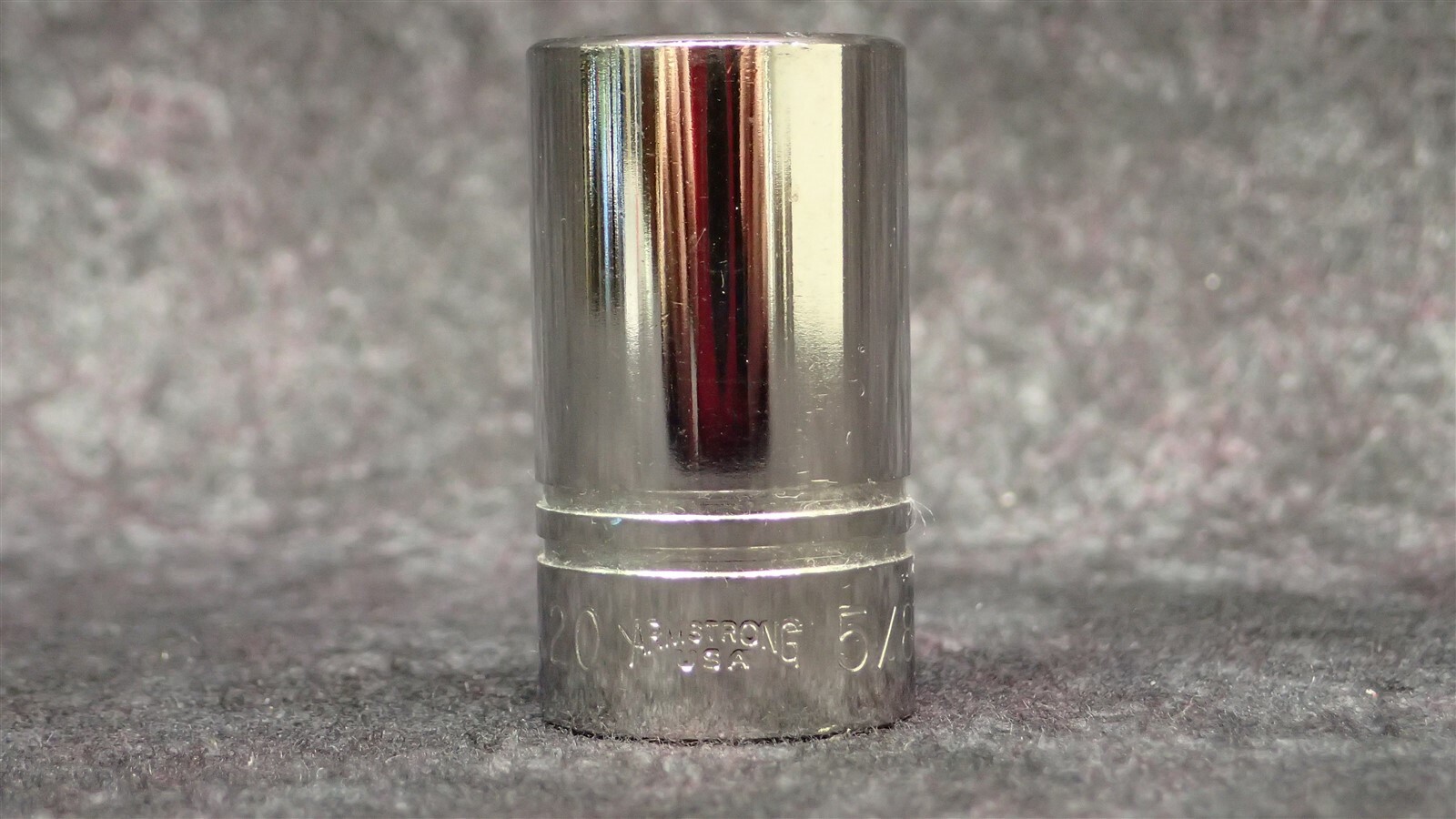 12-120 ARMSTRONG ARMALOY 5/8", 1/2" Dr Standard Hand Socket, 12 pt (BN128)