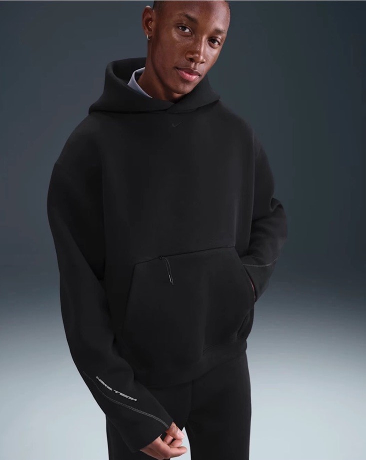 Nike Tech Fleece Oversized Black Hoodie Heavyweight Mens Sizes HV6535-010