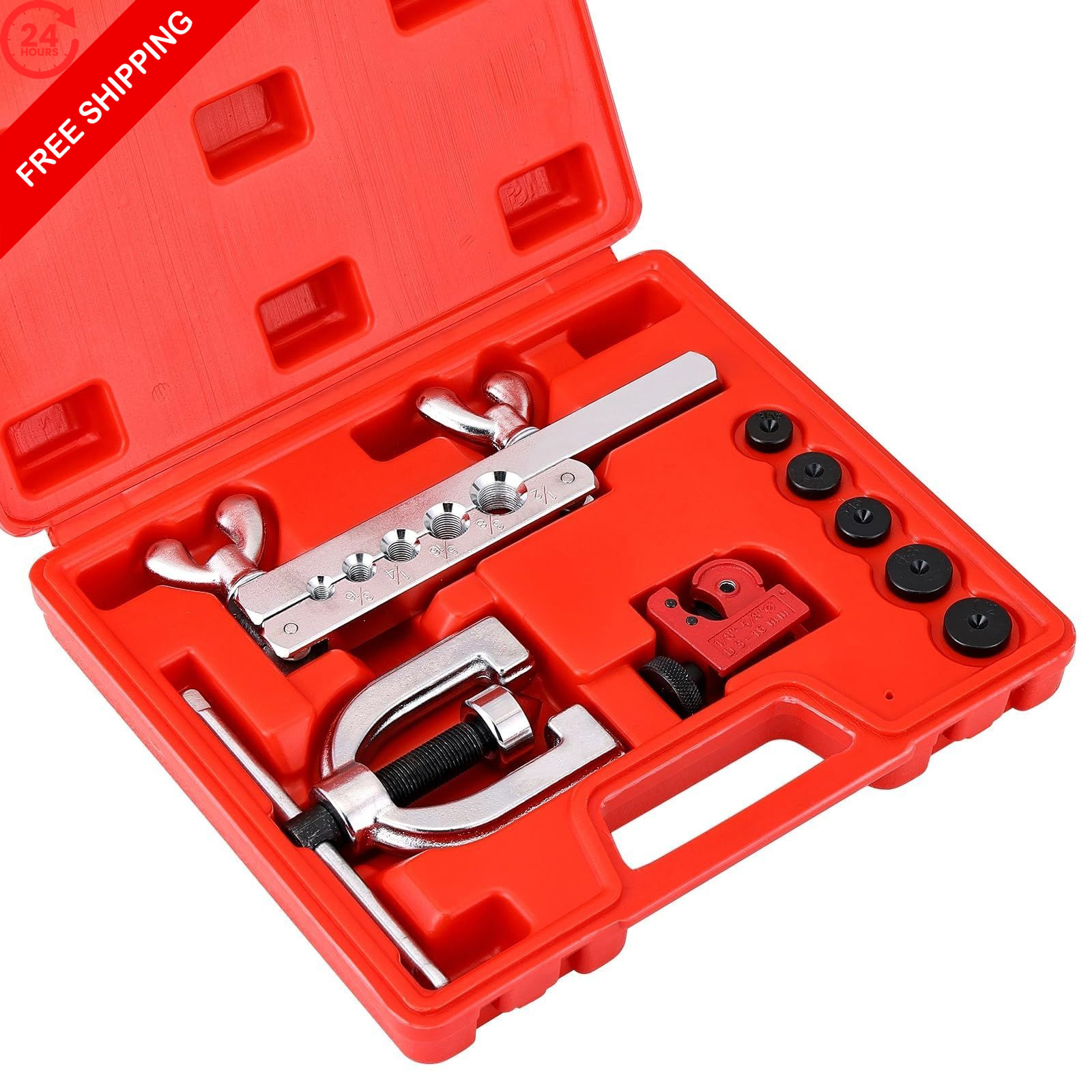 weyleity Brake Line Double & Single Flaring Tool Kit with Tubing Cutter