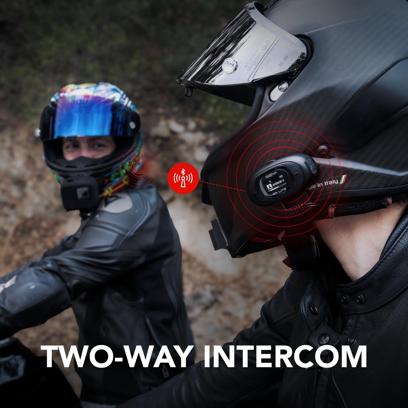 Dual Pack Bluetooth Motorcycle Intercom Headset 5RLITE-01D Sena Two-Way