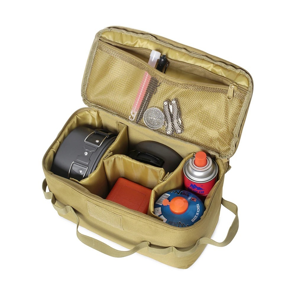 20L Camping Utensil Organizer Large Detachable Storage Bag