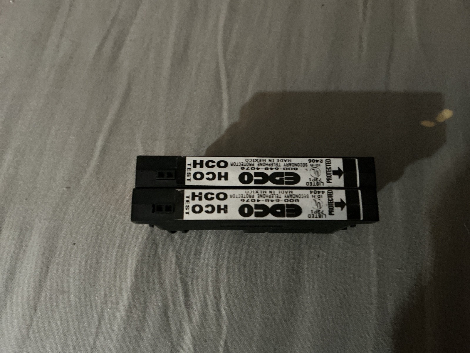 EDCO HCO Surge Suppressor Secondary Telephone  73P1 3507(2)  3708(2)