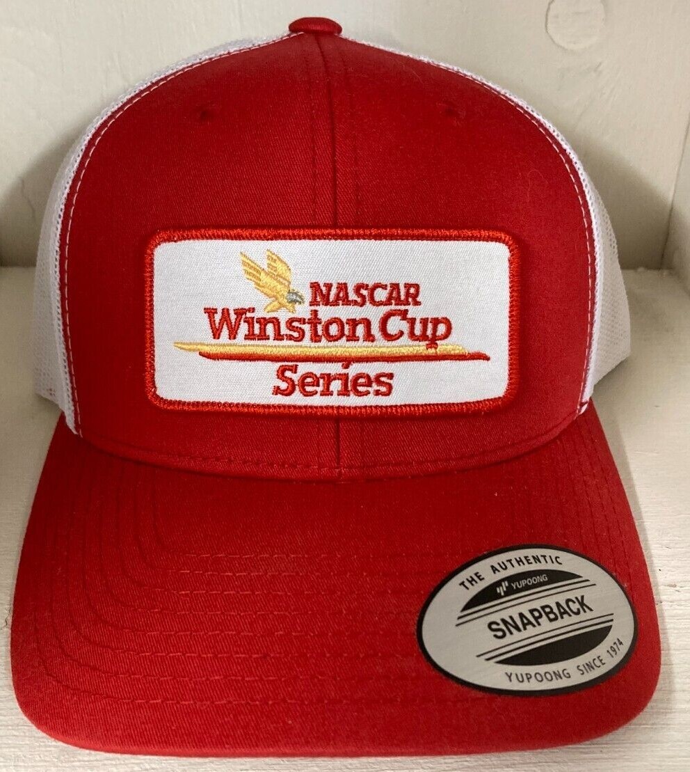 NASCAR Winston Cup SNAPBACK TRUCKER Hat Retro Cap Classic Stock Car New!
