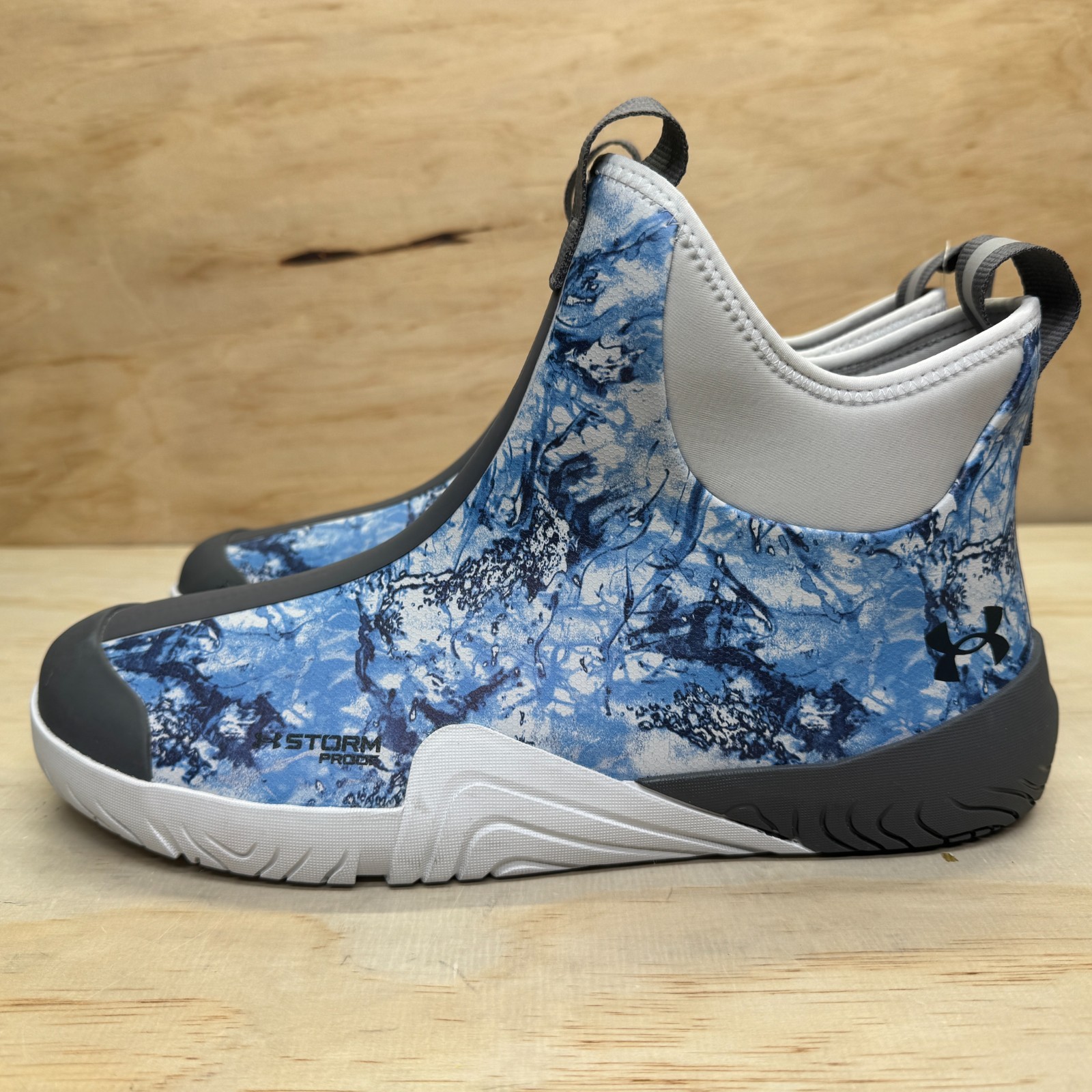NEW Under Armour Charged Shoreman Deck Fishing Rain Boots Slip On Sz 11