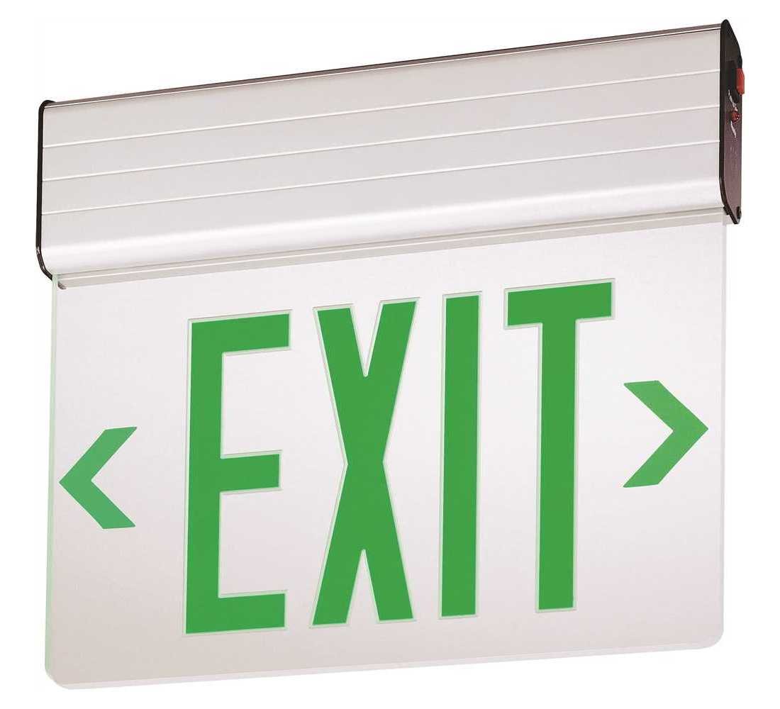 EDG Aluminum LED Emergency Exit Sign Color/Finish Family