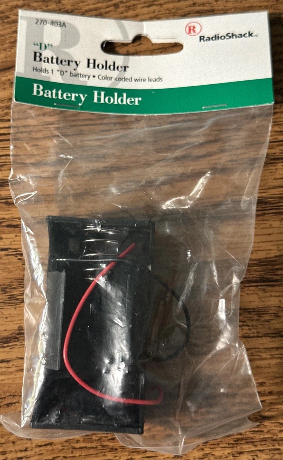 Radio Shack Item No. 270-403A | "D" Battery Holder