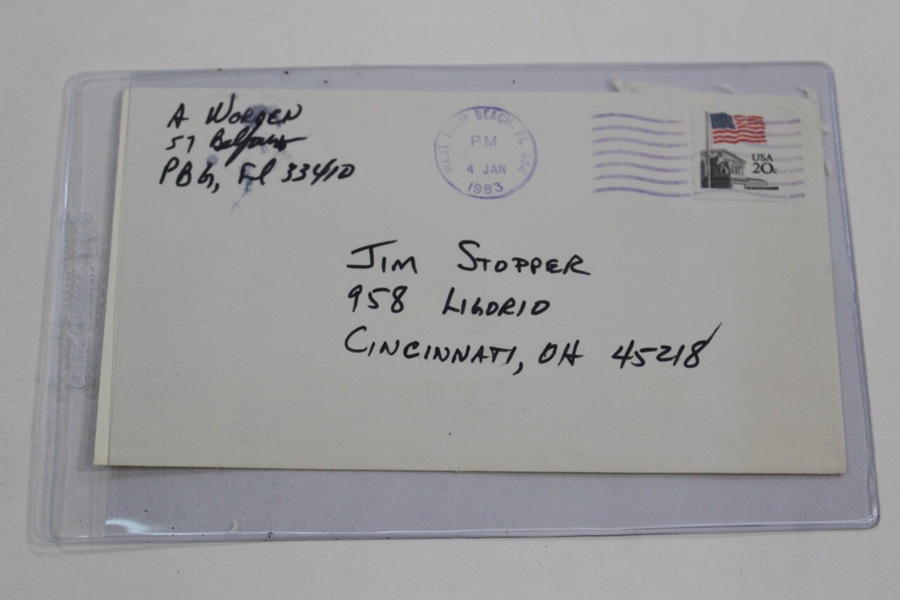 Alfred Worden Apollo 15 Astronaut Space 1980s Personal Letter Envelope
