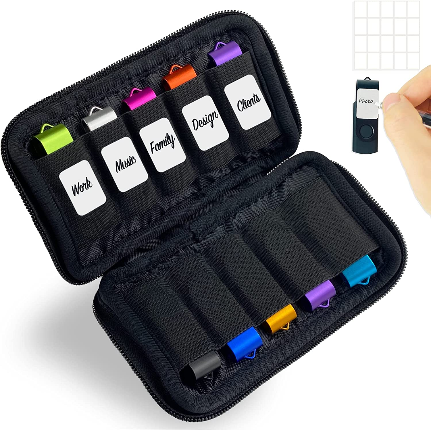 Flash Drive Case USB Storage Case USB Holder Storage Bag, Electronic Accessorie