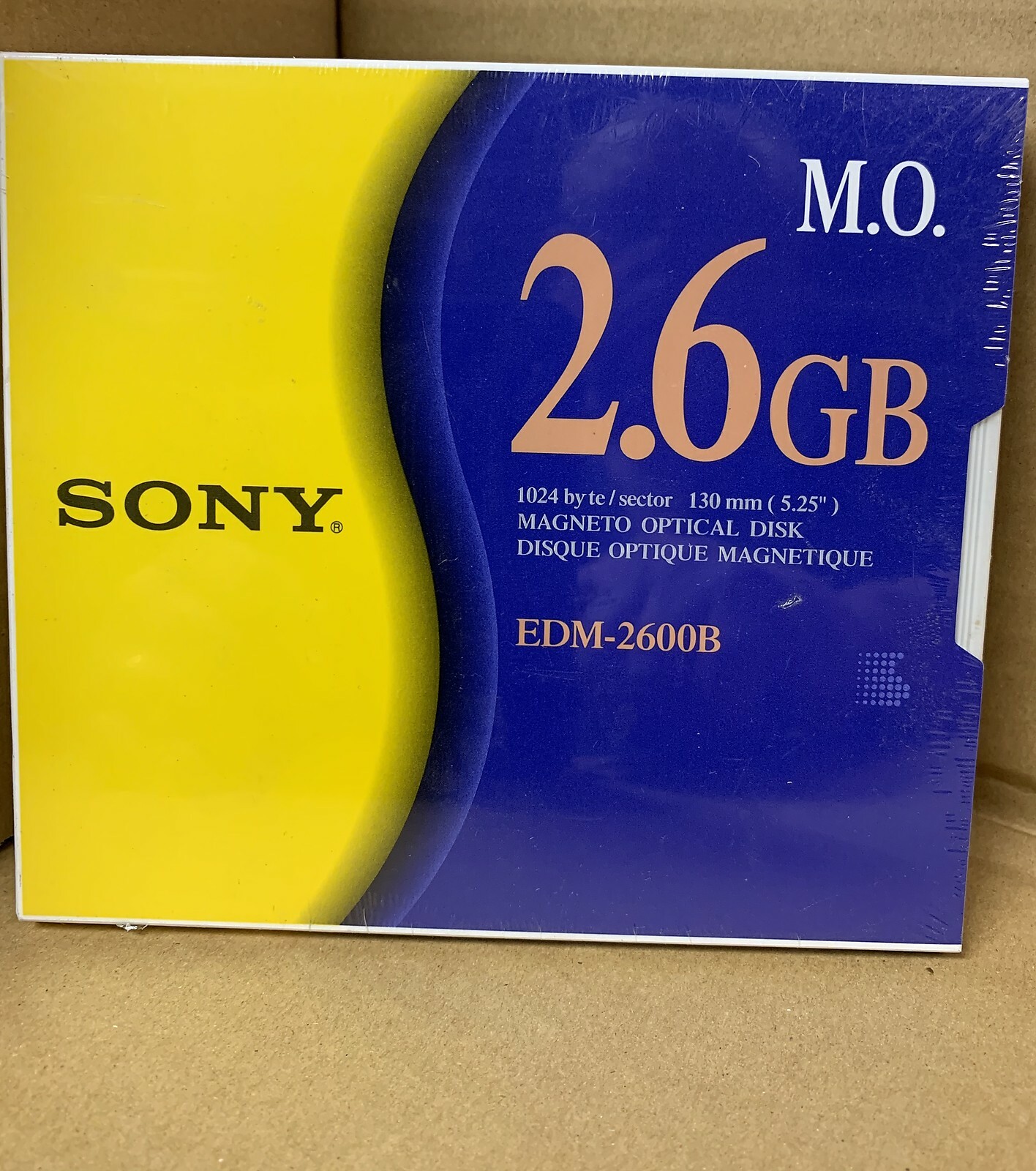 NEW Sony EDM-2600B 2.6GB 5.25 MO OPTICAL DISK