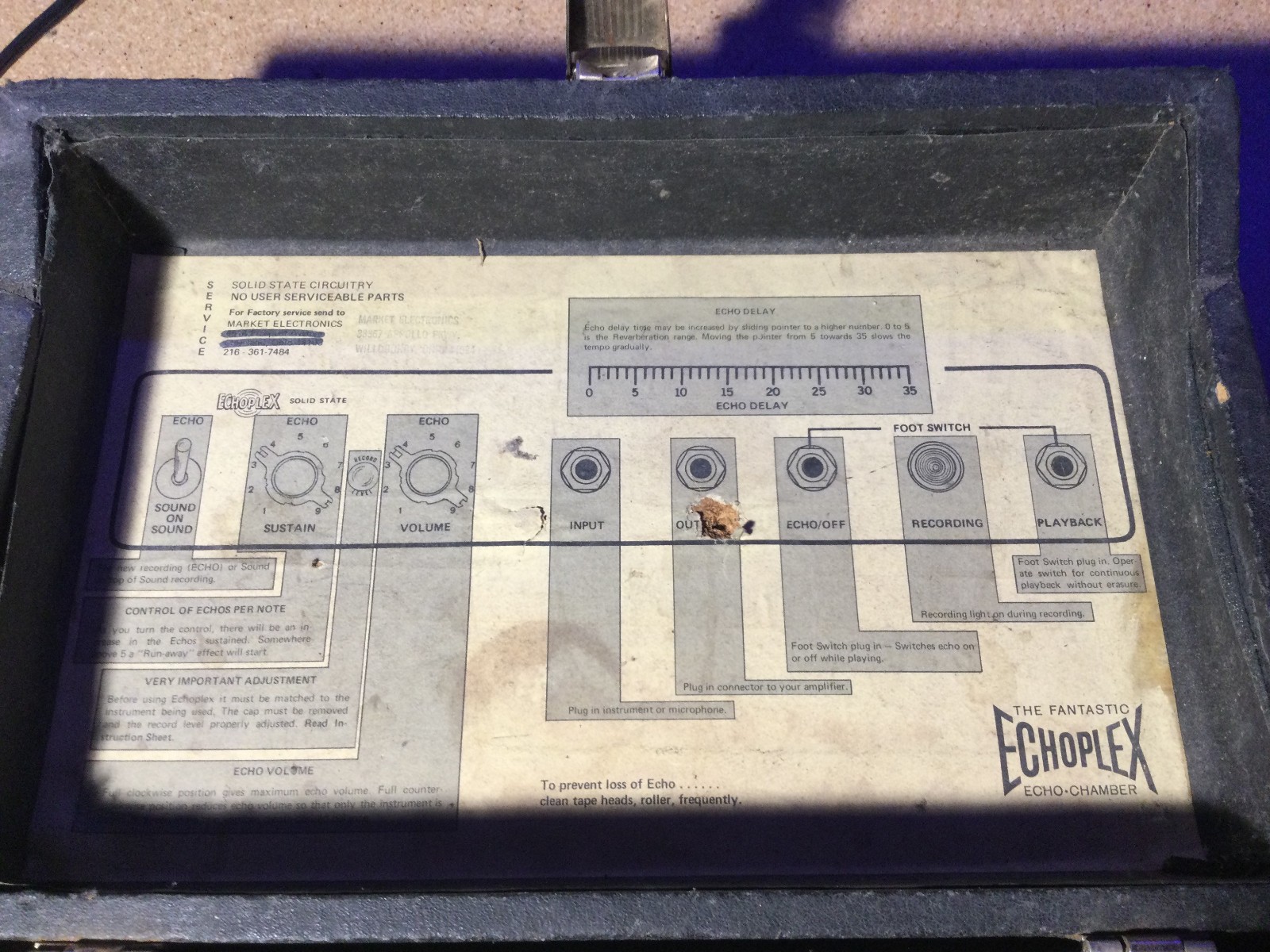 Maestro Echoplex EP-3 70's echo effects