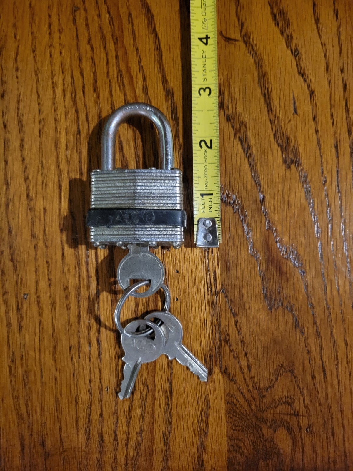 Aco Padlock With Keys Opens