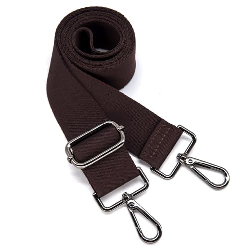 Thickened Solid Color Purse Straps Replacement Coffee Gunmetal Buckle