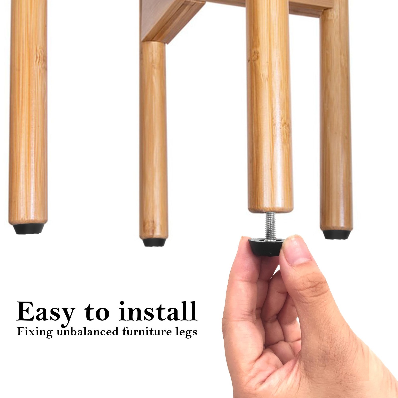 20 PCS M6 Thread Patio Furniture Levelers Adjustable Furniture Feet Screw in ...