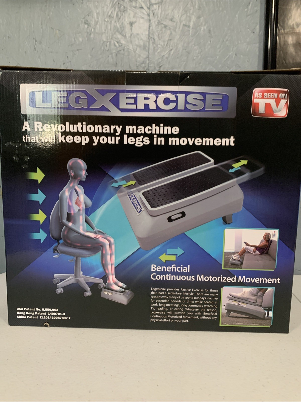 Legxercise Motorized Leg Exercise Mover Machine LEGX-011 With Box And Power Cord
