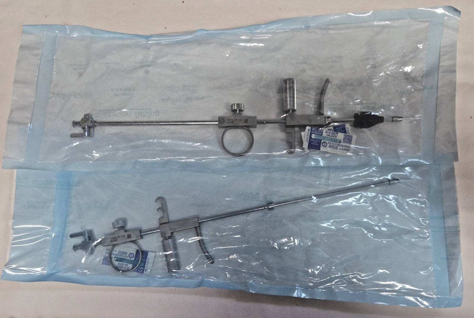 Lot of TWO - V. Mueller GL 2360 Kahn Uterine Trigger Cannula, 12 5/8" (A3A)