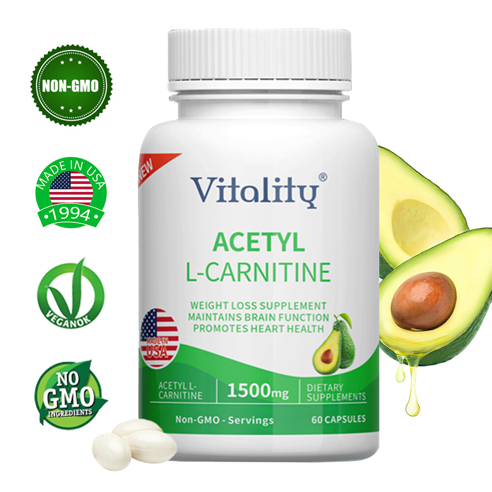 Acetyl L-Carnitine 1500mg Capsules Strong Fat Burner Weight Loss