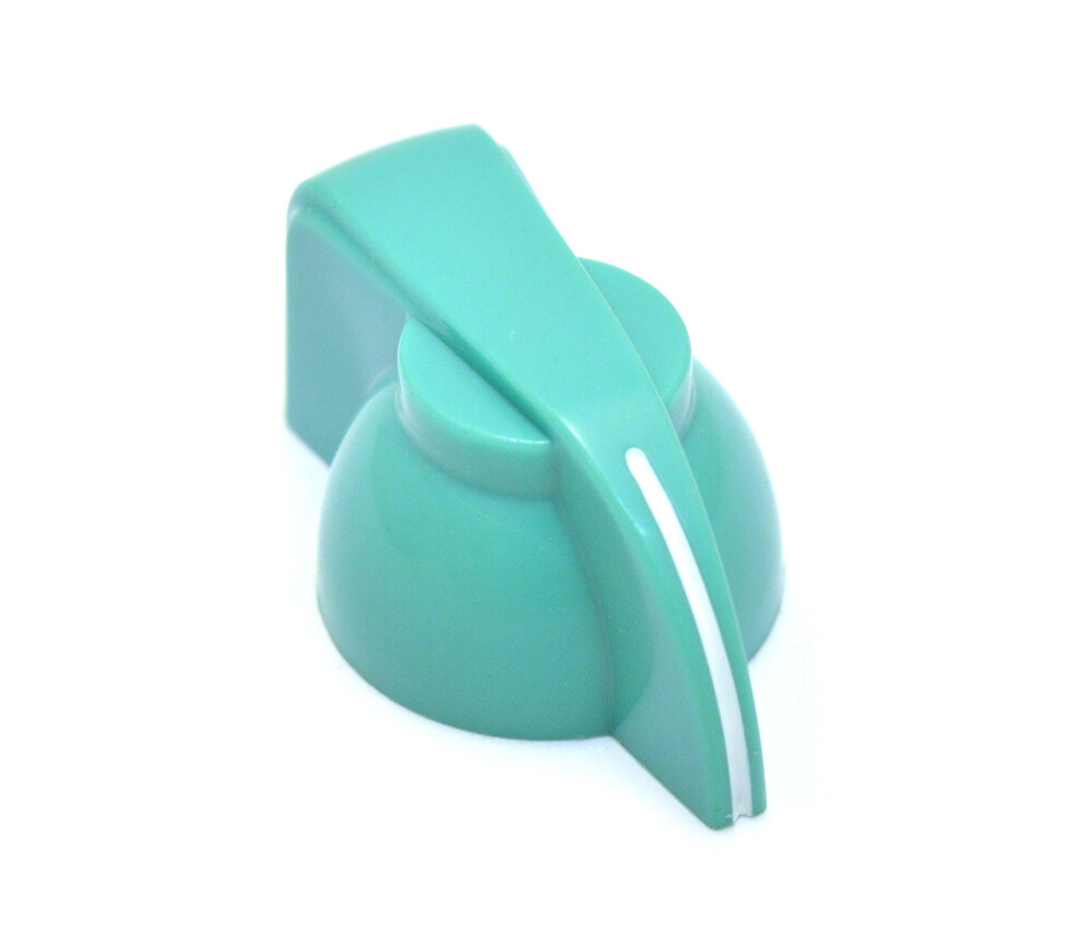 (6) Light Green Chicken Head Guitar/Amplifier Knobs 6mm Split Shaft P-K700G