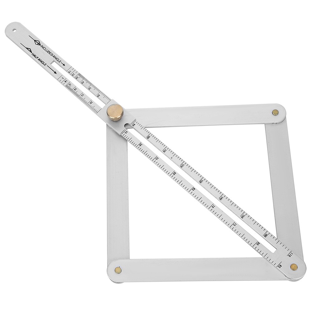 4-Fold Corner Angle Finder Goniometer Ruler For Ceiling Profiling