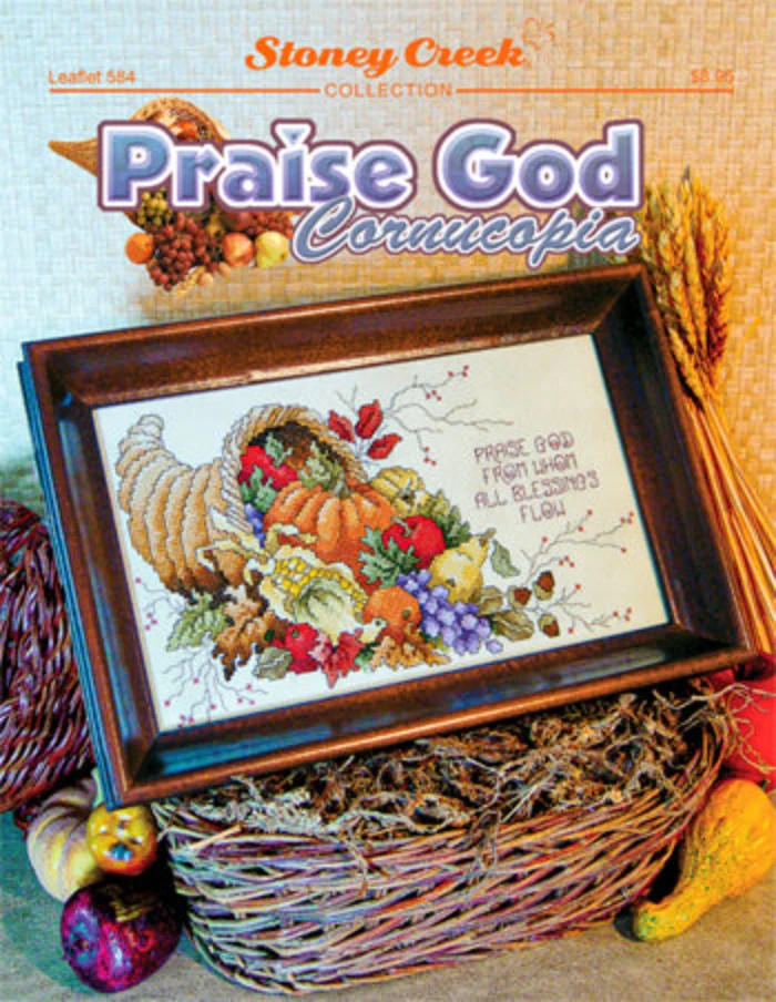 Praise God Cornucopia LFT584 by Stoney Creek cross stitch pattern