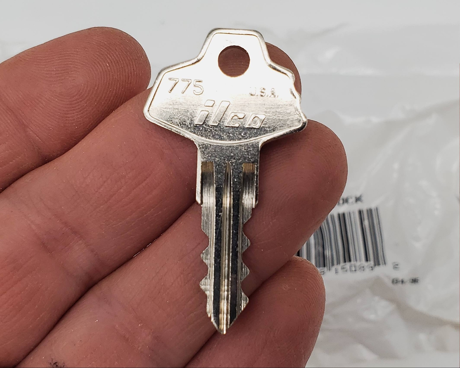 20x Ilco 775 Key Blanks For Fort Lock Cam Locks Nickel Plated NOS