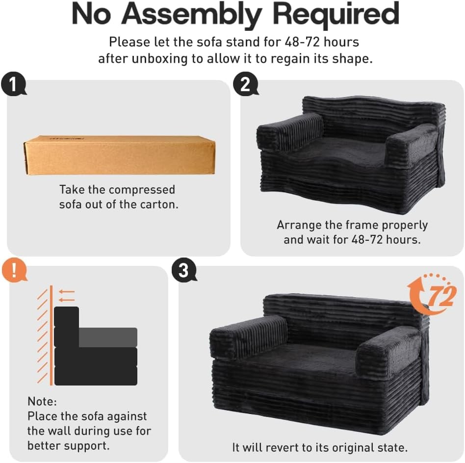 Folding Sofa Bed,Convertible Sofa Bed with Armrest Foldable Sleeper Chair,