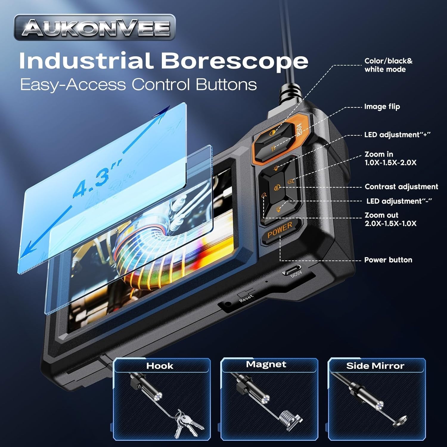 High-Resolution Inspection Camera for Mechanics