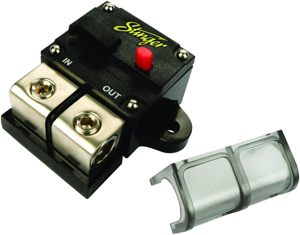 Stinger SGP90501 50-AMP Resettable Fuse Circuit Breaker 1/0ga or 4ga
