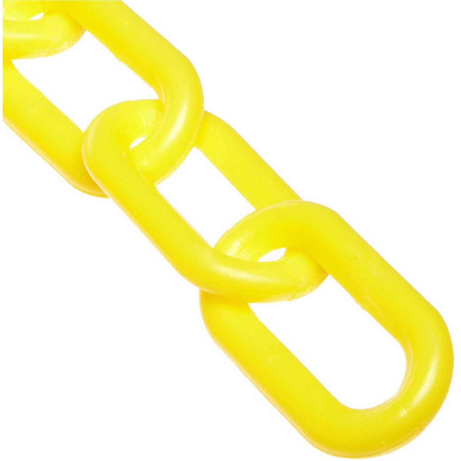 Mr. Chain 2" Heavy Duty Plastic Chain 25 Feet Yellow