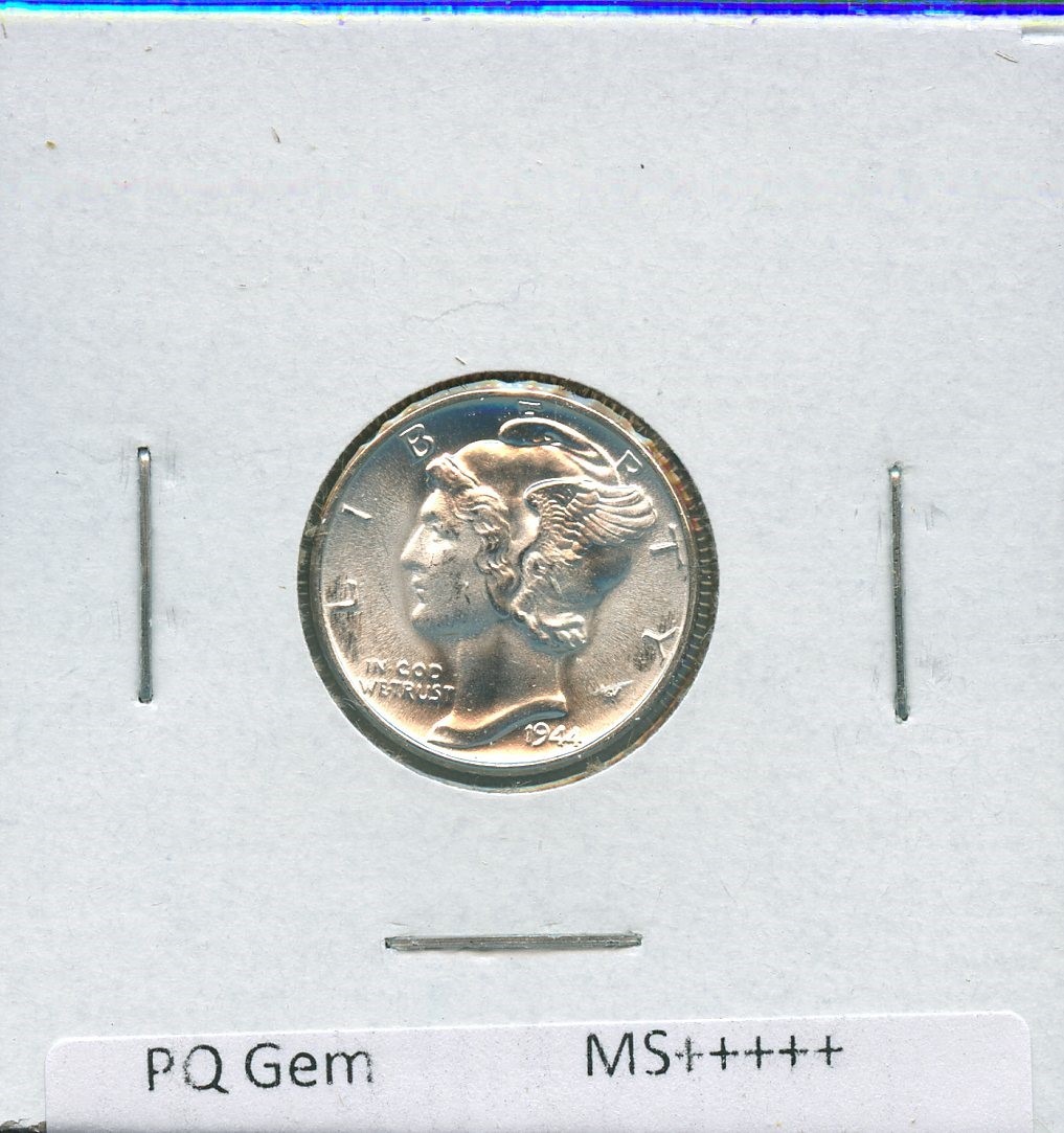 1944 P Mercury Dime 10c US Mint Silver Coin 1944-P #29 BU MS Uncirculated