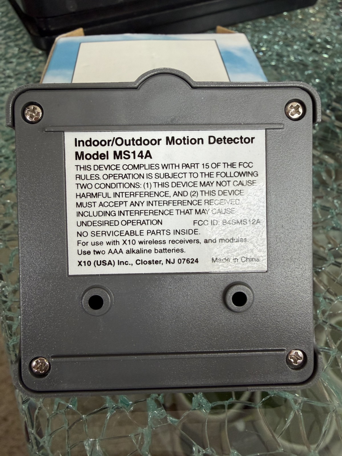 X-10 PowerHouse ActiveHome MS14A-C EagleEye Motion Detector New in Open Box!
