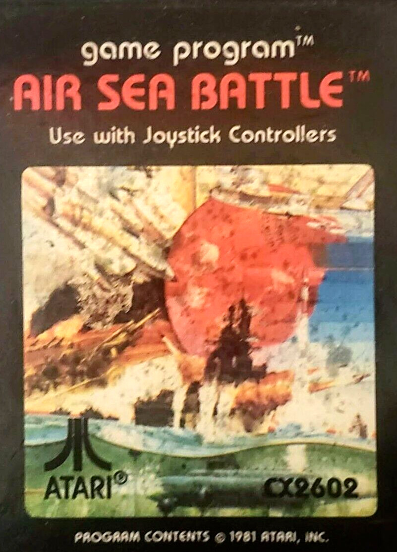 1981 Vintage Air Sea Battle Video Arcade Game for Atari 2600 CX2602, Has 6 Games