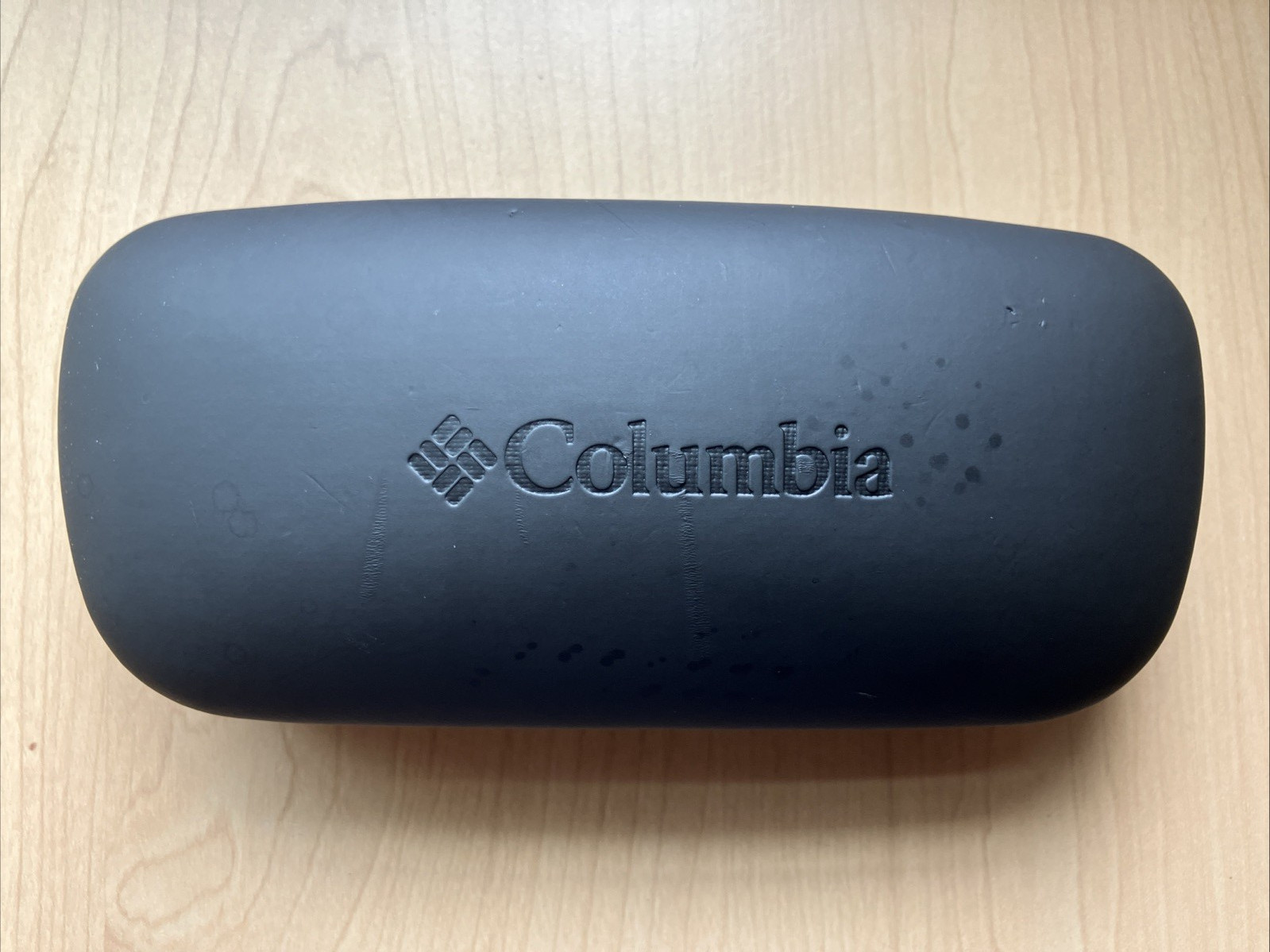 COLUMBIA BLACK SUNGLASSES EYEGLASSES CASE HARD CLAM SHELL PRE-OWNED