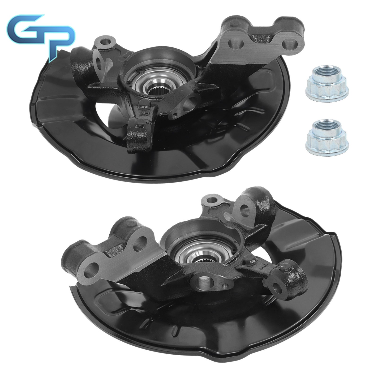 Front Steering Knuckles & Wheel Hub Bearings for Toyota Corolla Matrix 2009-2018