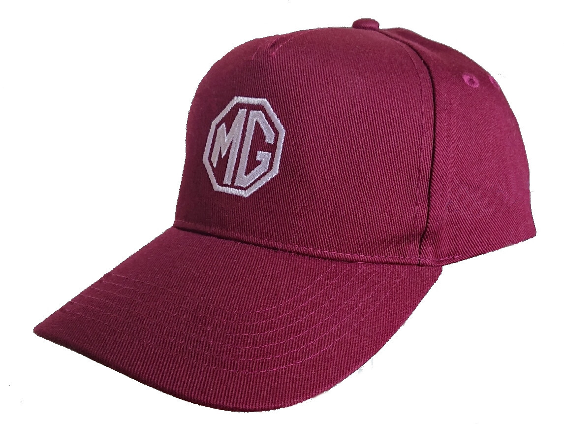 MG Baseball Cap Hat in Burgundy
