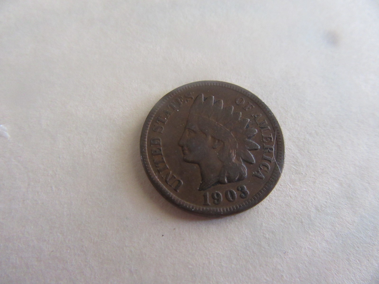 1903 Indian Head Cent In Condition VG+/F  ( Exact Coin]      [AUCTION #8]