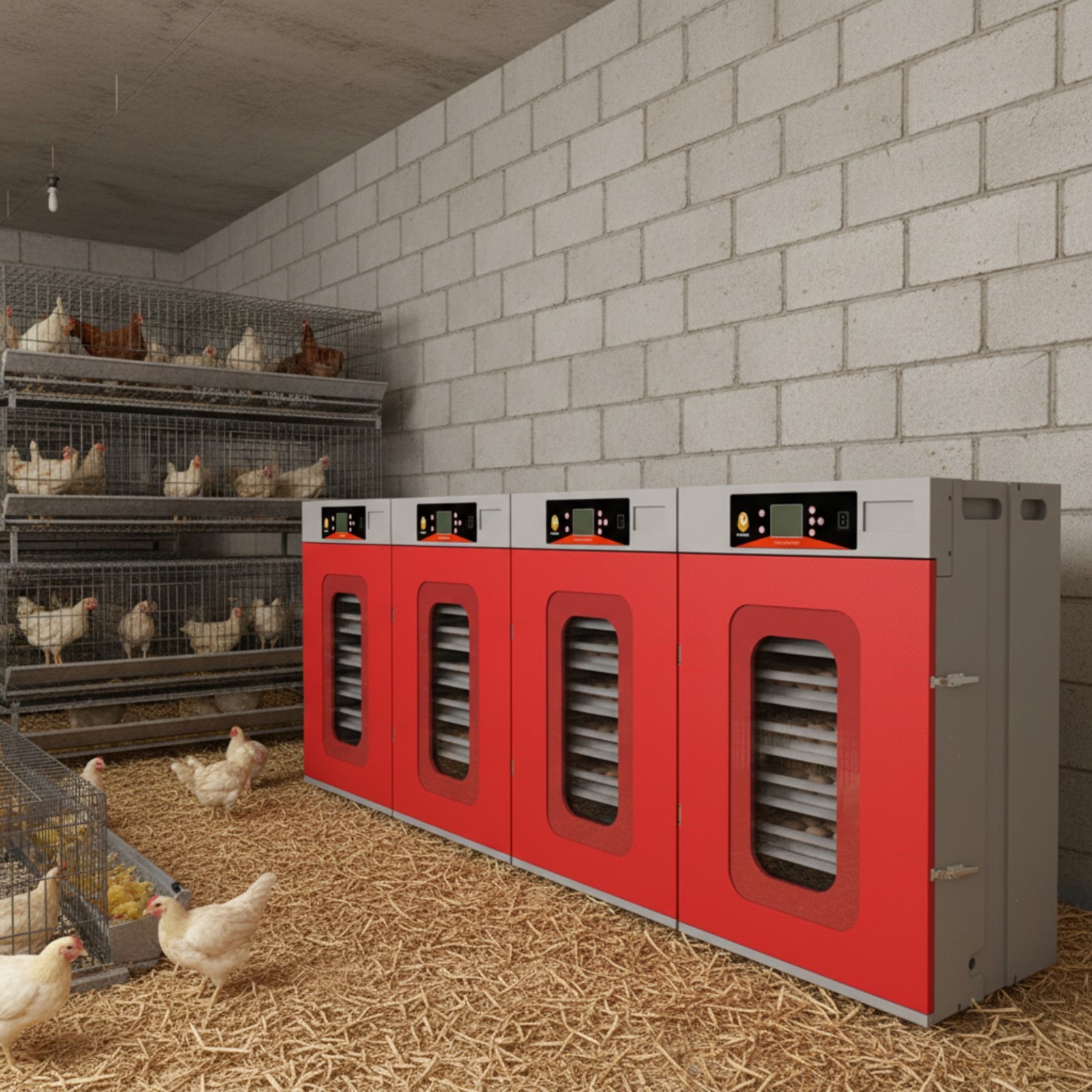 400-Egg Commercial Cabinet Incubator w/ Automatic Temperature & Humidity Control
